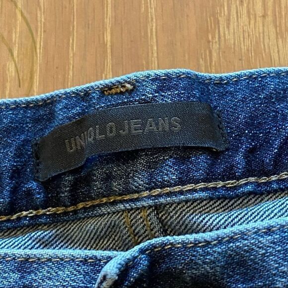 Uniqlo Slouch Tapered Ankle Jeans Women’s Size 32 Distressed - Picture 7 of 14